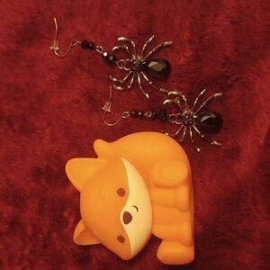 🆕️Spider Drop Earrings in Black Cute Halloween Goth Punk